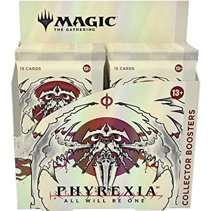 Magic The Gathering Phyrexia: All Will Be One Collector Booster Box | 12 Packs (180 Magic Cards) - Borderless & Foil Showcase Cards, Phyrexian Glory Treatment, Rare Cards & Traditional Foils in Every Pack – Bild 2