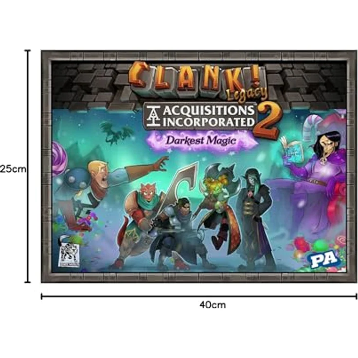 Asmodée Clank! Legacy 2: Acquisitions Incorporated Darkest Magic, Brettspiel für 2-4 Spieler mit strategischem Deckbau und variabler Erzählstruktur – Bild 4