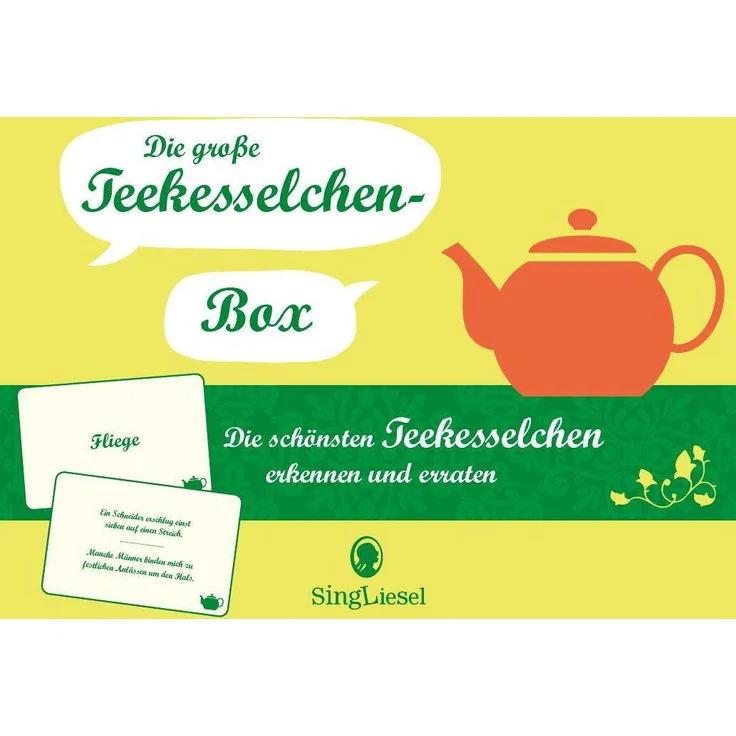 Singliesel Die große Teekesselchen-Quiz-Box für Senioren, Gedächtnis- und Ratespiel mit 100 nostalgischen Karten, geeignet auch für Demenz – Bild 1