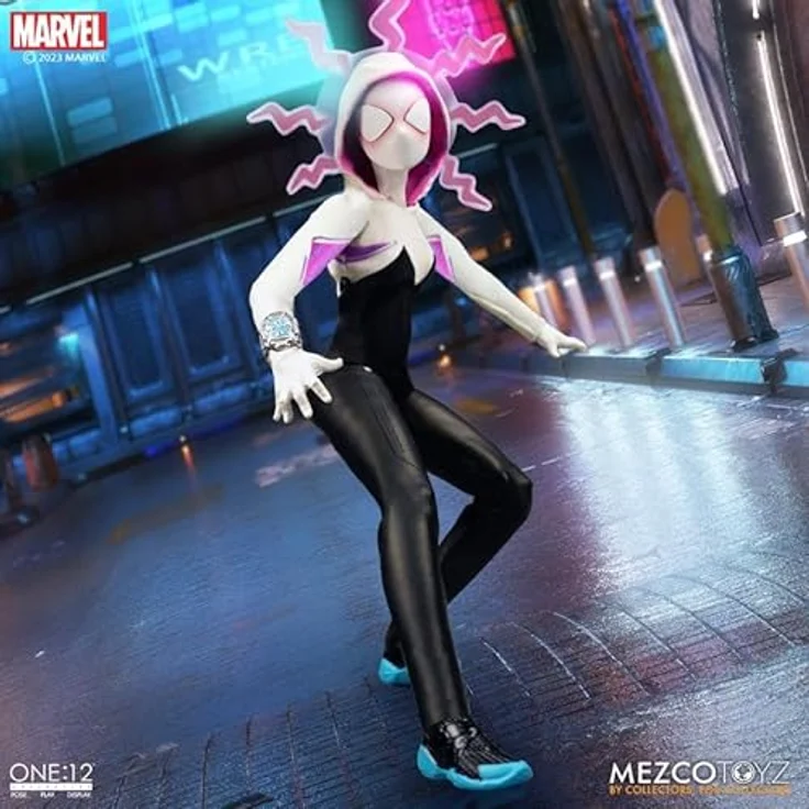 Mezco Toys Marvel Figur 1/12 Ghost-Spider from Earth-65 16cm - Collector's Edition by Mezco – Bild 2