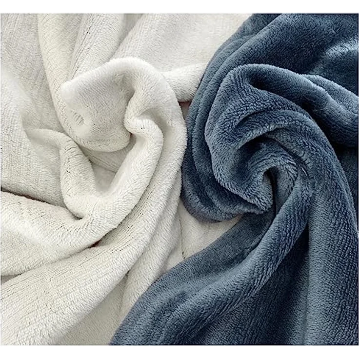 heimtexland ® Teddy Flanell Wende Bettwäsche Bettbezug Set 80x80 I 135x200 Plüsch Bezug Cashmere Touch Typ751 Creme – Bild 2