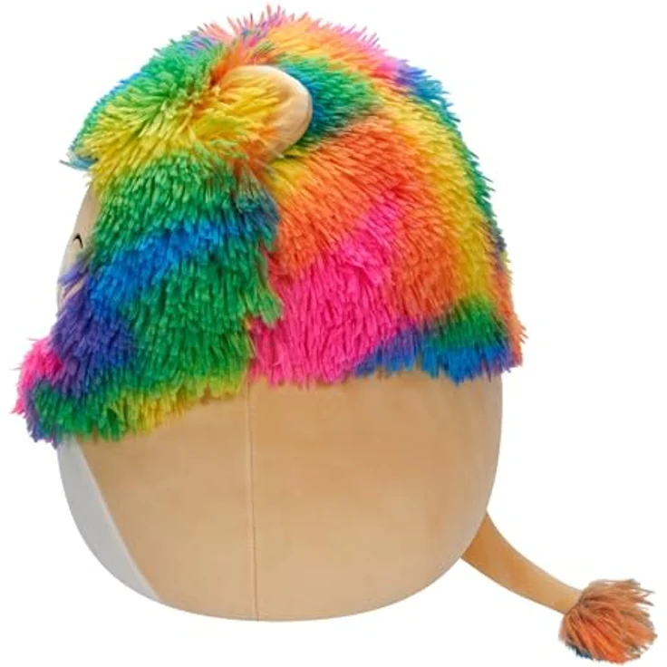 Jazwares SQCR02406 - Squishmallows Leonard, der Löwe, Plüschfigur, 30 cm, sanfter Beigeton mit regenbogenfarbener Mähne – Bild 2