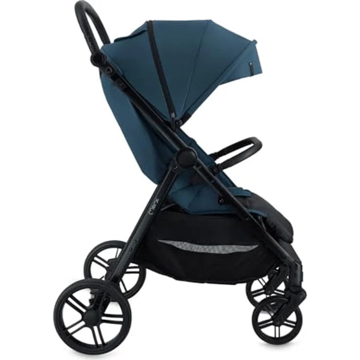 MoMi CLARA Kinderwagen, breiter Buggy in Blau für Kinder bis 22 kg, verstellbarer Schiebegriff, umfangreiches Zubehör – Bild 11