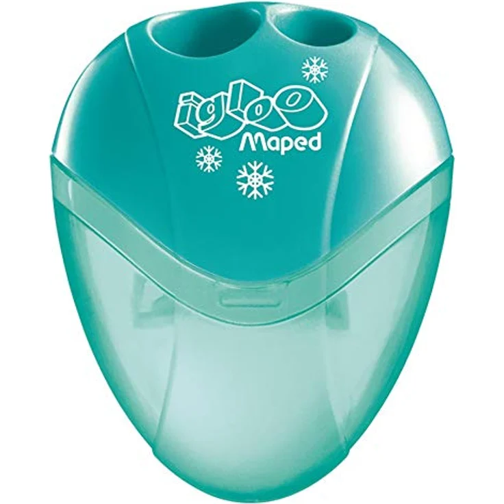 MAPED Anspitzer I-Gloo, 2 Größen für Blei- und Farbstifte bis 8 mm Durchmesser, farbig sortiert (orange, lila, blau) – Bild 1