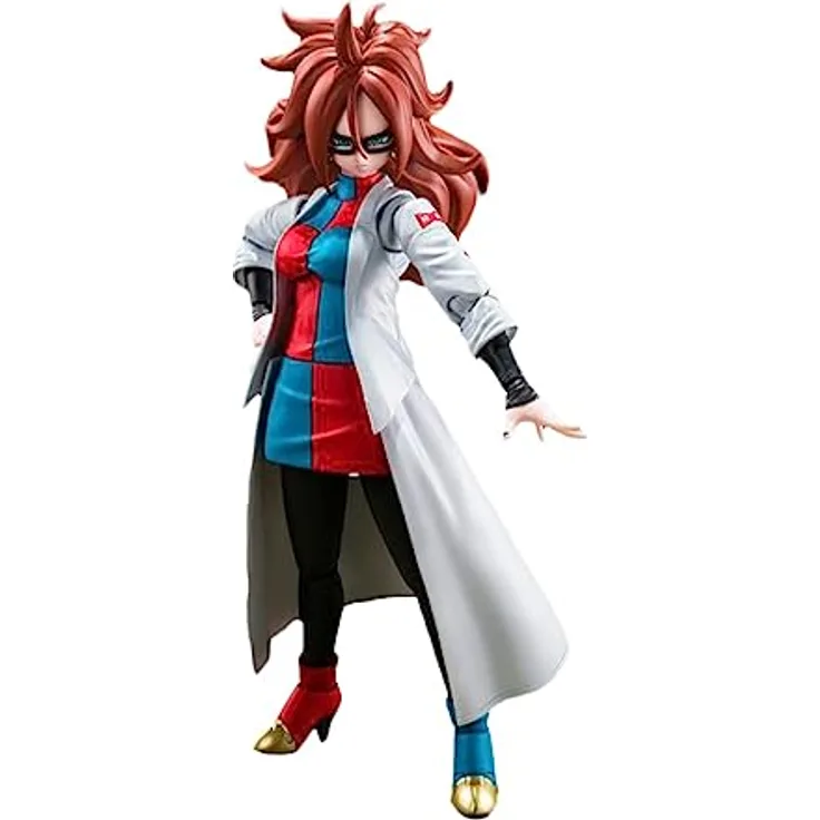 Bandai Tamashii Nations Dragonball FighterZ S.H. Figuarts Android 21 Actionfigur, 15 cm, Schwarz