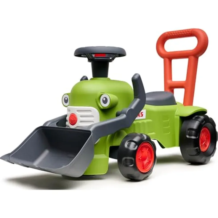 FALK Vintage Trader Claas Frontbagger, ab 12 Monaten, 90% recycelter Kunststoff, mit Hupe 912D, grün