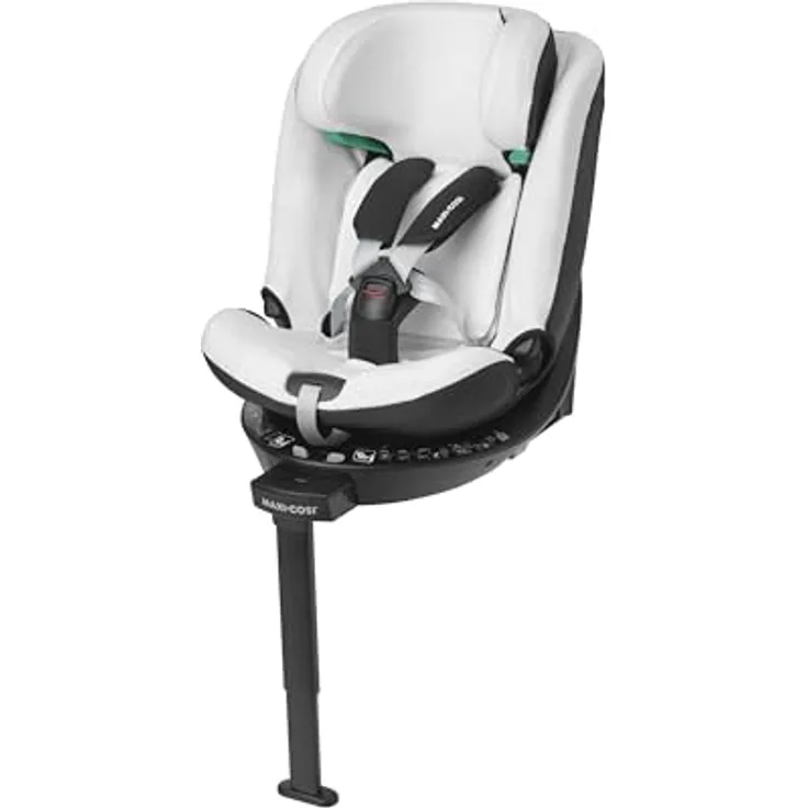 Maxi-Cosi Autositzbezug Emerald 360 S, Bio-Baumwolle, waschmaschinenfest, atmungsaktiv und feuchtigkeitsabsorbierend, Natural White