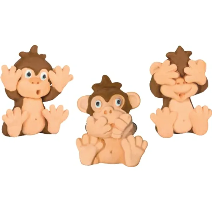 BRUNNEN Radiergummi „lustige Affen“ ca. 3,5 x 5 cm sortiert
