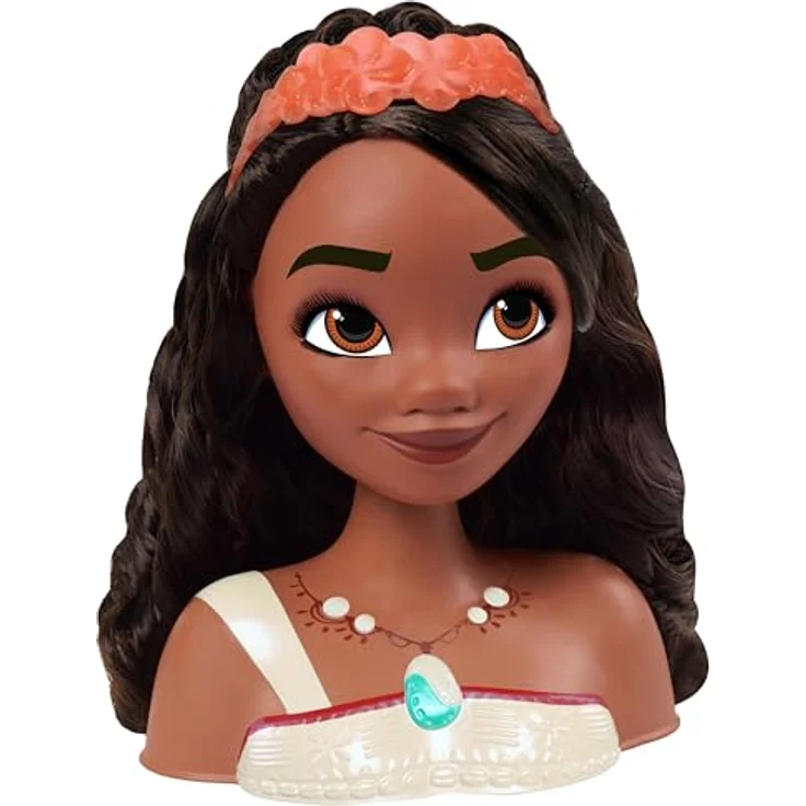 Just Play Disney Princess Moana 2, Premium Styling Head mit 7 Zubehörteilen für kreatives Spielen und Motorikförderung – Bild 5
