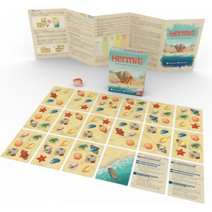 Board Game Circus Hermit, Brettspiel mit robuster Konstruktion und flexibler Gestaltung, Braun, Beige, Grau – Bild 3