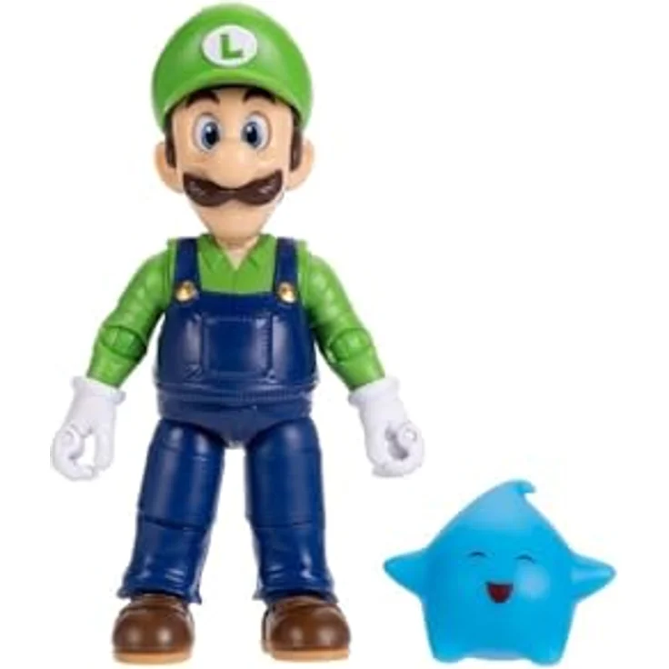 Jakks Pacific Super Mario Galaxy Film Actionfigur Luigi, 13 cm Sammelfigur – Bild 1