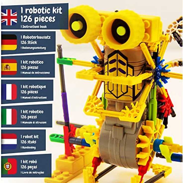 Science4you - Robotik Betabot, EIN Roboter Bausatz mit 126 Stücke - Roboter Selber Bauen mit Dieser Elektronik Baukasten,, Lernspiel UNT Konstruktionsspielzeug fur Kinder ab 8 Jahre – Bild 3