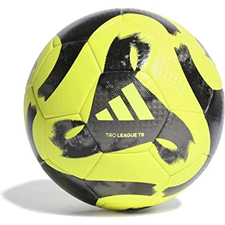 Adidas Unisex Ball (Thermal-Bonding) Tiro League Thermally Bonded Football, Solar Yellow/Black/Iron Met, HZ1295, 4 – Bild 1