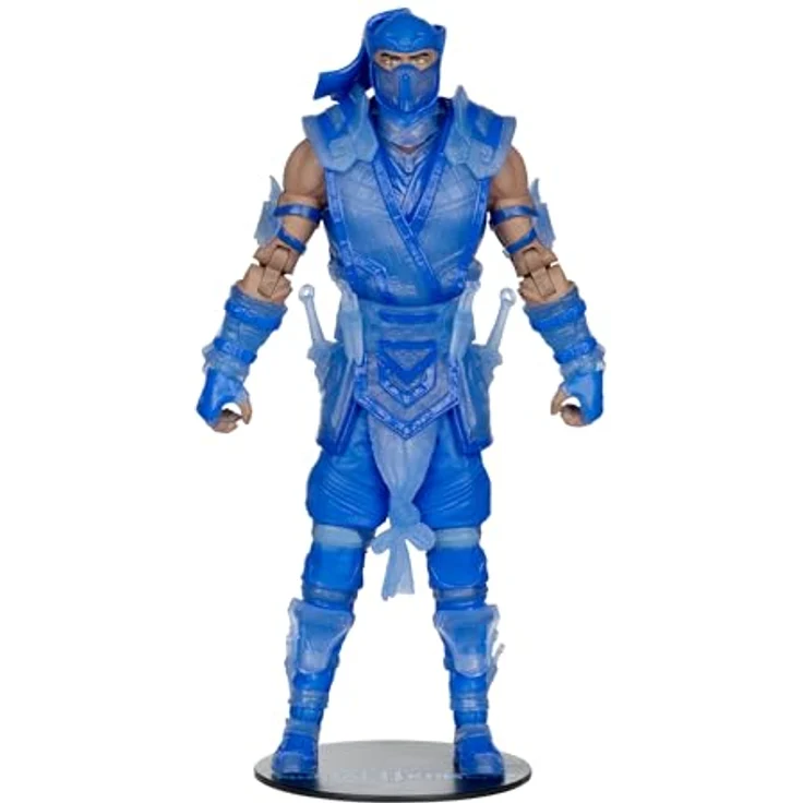 McFarlane Mortal Kombat Action Figure Glow in The Dark Edition Sub-Zero (Gold Label), 18 cm mit Zubehör und Base – Bild 1