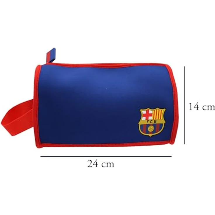 CYPBRANDS FC Barcelona Jumbo Federmäppchen mit dreifacher Hülle und Reißverschluss, bunt – Bild 5