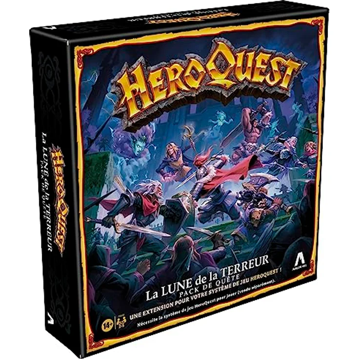 Hasbro Gaming HeroQuest - Der Mond des Schreckens Abenteuerpack, Erweiterung mit 29 Miniaturen und 10 Abenteuern, Französisch – Bild 7