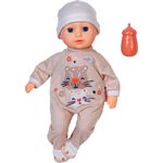 Baby Born Babypuppe Anna, 36 cm mit softem Stoffkörper und beigem Strampelanzug