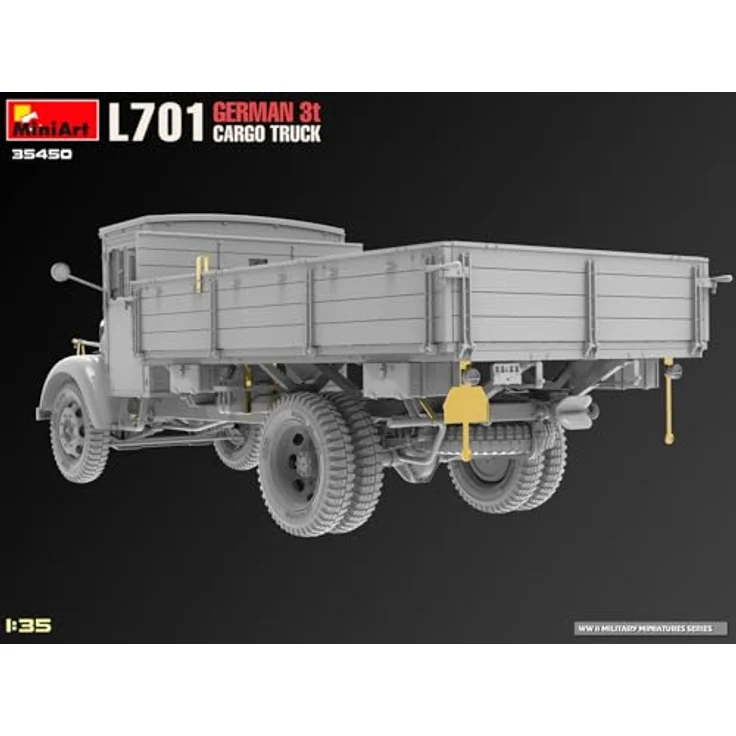 Mini art 1:35 L701 Dt. 3t Cargo Truck, Modellfahrzeug mit realistischen Details und variablen Ladeabdeckungen, fünf Varianten möglich – Bild 13