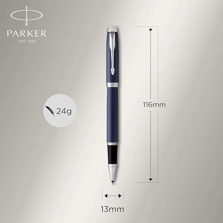 Parker Pen IM Matte Blue C.C., Schreibstift mit stabiler Edelstahlfeder, blau – Bild 3