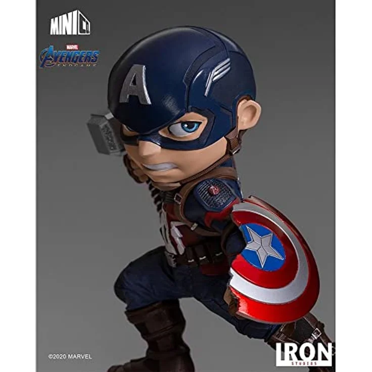 Iron Studios Avengers Endgame Mini Co. PVC Figure Captain America 20 cm - Sammelfigur, detailgetreue Nachbildung – Bild 6
