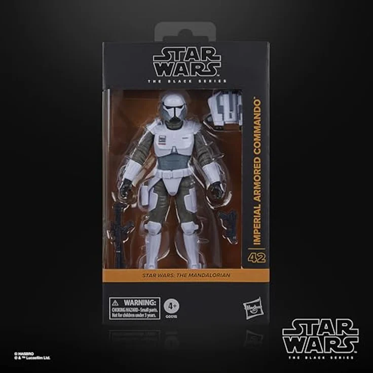 Hasbro Star Wars: The Mandalorian Black Series Imperial Armored Commando, 15 cm Actionfigur mit detailliertem Design – Bild 2