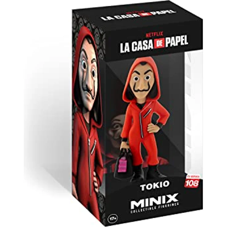MINIX COLLECTIBLE FIGURINES, MONEY Heist - Tokio W/Mask, 12 cm Sammelfigur, Ab 17+ Jahren, Deutsch – Bild 1