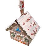 Krebs Glas Lauscha - Weihnachtsdeko/Baumschmuck - Adventskalender 24 Anhänger aus Glas - Motiv: 3D Adventshaus - Größe der Anhänger: ca. 4-5 cm - Preisvergleich