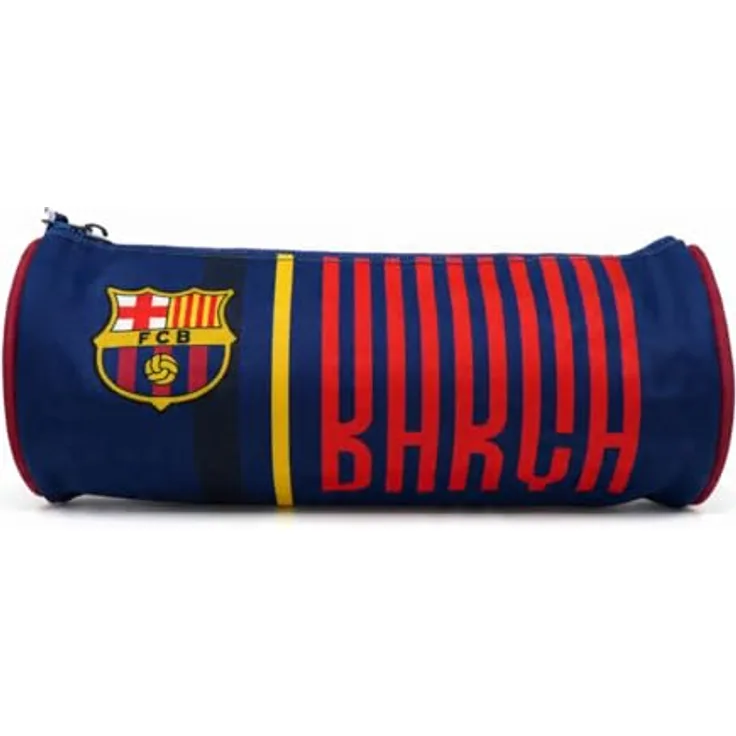 FC Barcelona Federmäppchen - Federmappe mit Reißverschluss, kompakt und robust für Schule und Freizeit