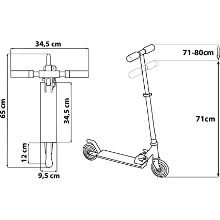 Seven Kinder Scooter mit Minnie Mouse Motiv | Höhenverstellbarer Lenker, ABEC-7 Kugellager, Polyurethan-Rollen, Fußbremse, Klappmechanismus, bis 50 kg Tragfähigkeit, angenehme gummierte Griffe | Pink – Bild 2