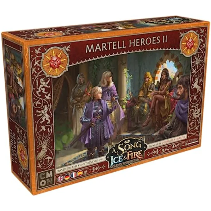 CMON , A Song of Ice & Fire – Helden von Haus Martell II , Erweiterung , Tabletop , 2 Spieler , Ab 14+ Jahren , 45-60 Minuten , Deutsch , Mehrsprachig