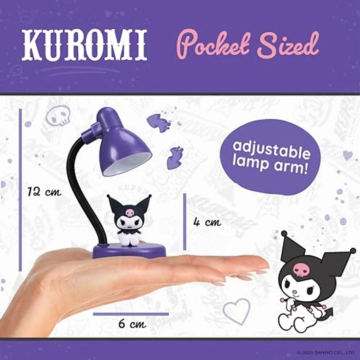 BlueSkyStudios Sanrio Mini LED-Lampe Kuromi Ver. 2, 11 cm, dekorative Tischlampe – Bild 3