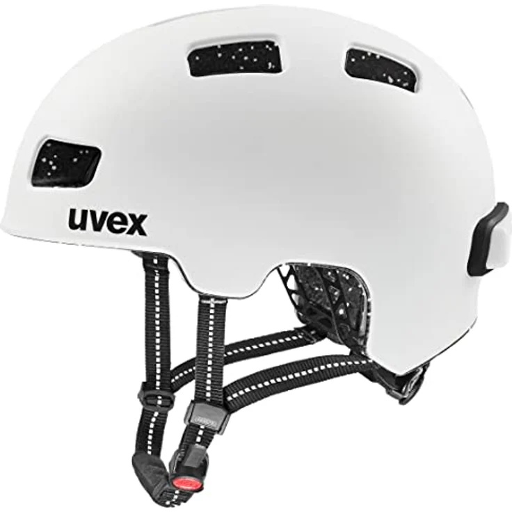 Uvex city 4 - Leichter City-Helm für Damen und Herren - Inkl. LED-Licht - Individuelle Größenanpassung - White Skyfall Matt - 58-61 cm – Bild 1