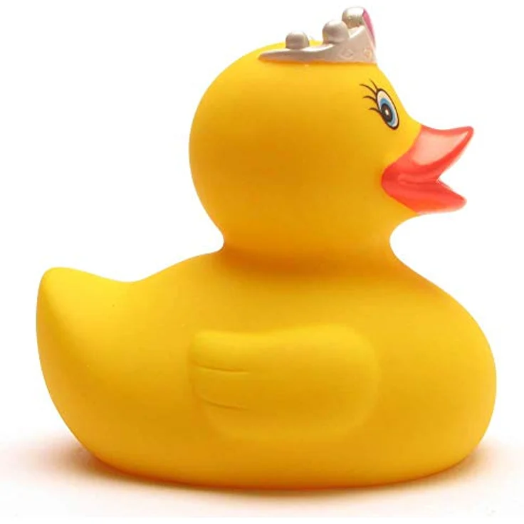 Duckshop Badeente - personalisierbar (Prinzessin Ente) mit max. 10 Zeichen Wunschtext, 8 cm, aus Vinyl – Bild 4