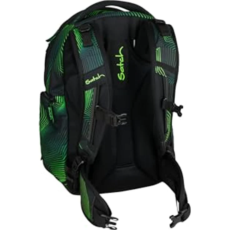 Satch Schulranzen MATCH Seismic Green, ergonomisch, 30 + 5 Liter, Kollektion 2025 – Bild 8