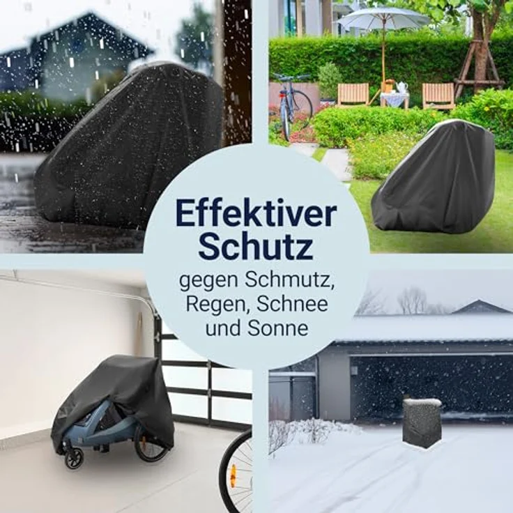 Zamboo Faltgarage für Fahrradanhänger, Wetter- und Schmutzschutz mit integriertem Diebstahlschutz – Bild 2