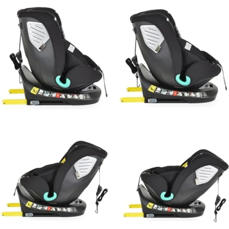 Moni Kindersitz Serengeti i-Size, Reboarder für Kinder 40-150 cm, drehbar, Isofix, ECE R129 Norm, ab Geburt bis 12 Jahre, Bezug waschbar – Bild 4