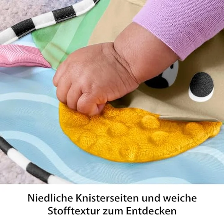 Fisher Price Balanced Beginnings Tummy Wedge, Bauchlagen-Keil mit sensorischen Aktivitätsspielzeugen, geeignet ab 0 Monaten – Bild 3