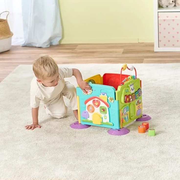 Vtech® Lernspielzeug Babys 3-in-1 Spielwelt, Farbenfrohes Lernspielzeug mit Licht und Sound, 4 individuell gestaltbare Seiten – Bild 8