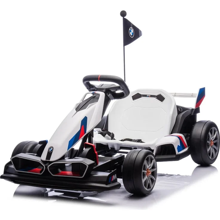 BMW Kinder Elektro-GoKart - 24V Akku - mit Driftfunktion - Weiß