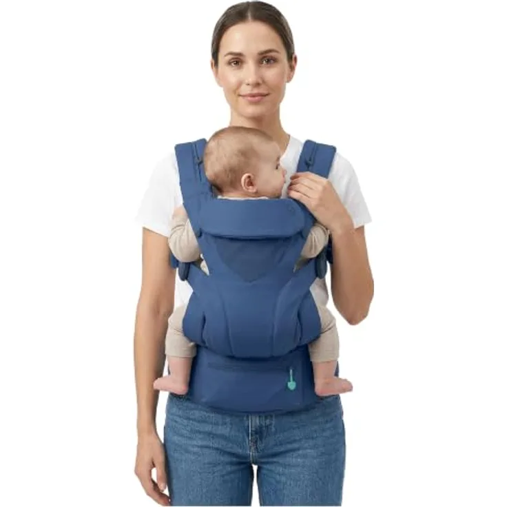 Koala Cuddle Carry Babytrage, ergonomisch, mitwachsend für Neugeborene bis 20,4 kg, verstellbare Kopfstütze, Bauch-, Front- und Rückentrageweise