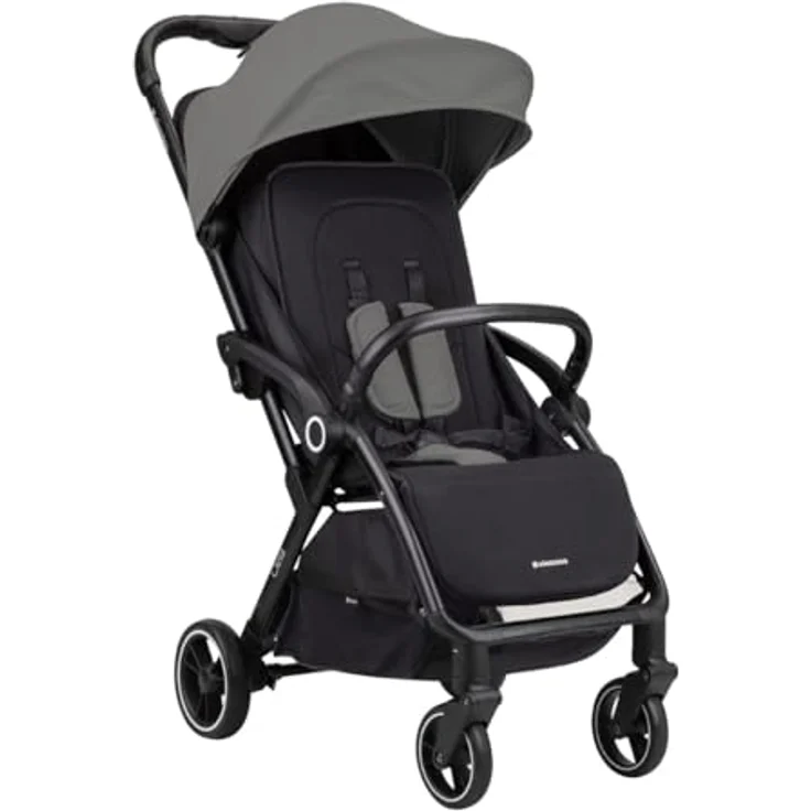 Kikkaboo Kinderwagen Buggy Ciela 22 kg faltbar 360-Grad-Drehung Vorderräder Gurt, Farben:grau – Bild 3