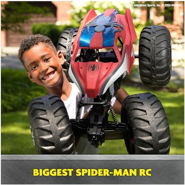 Monster Jam Remote Control Vehicle Mega Spiderman, RC Auto mit Spiderman Design – Bild 4