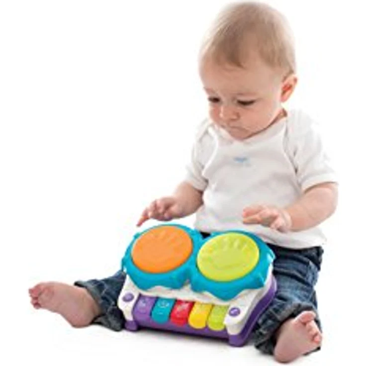 Playgro MANALO Spielzeug Musical Mein 1. Werkstatt, Musikspielzeug mit 2 Modi, 5 Melodien und Lichtspielen – Bild 4