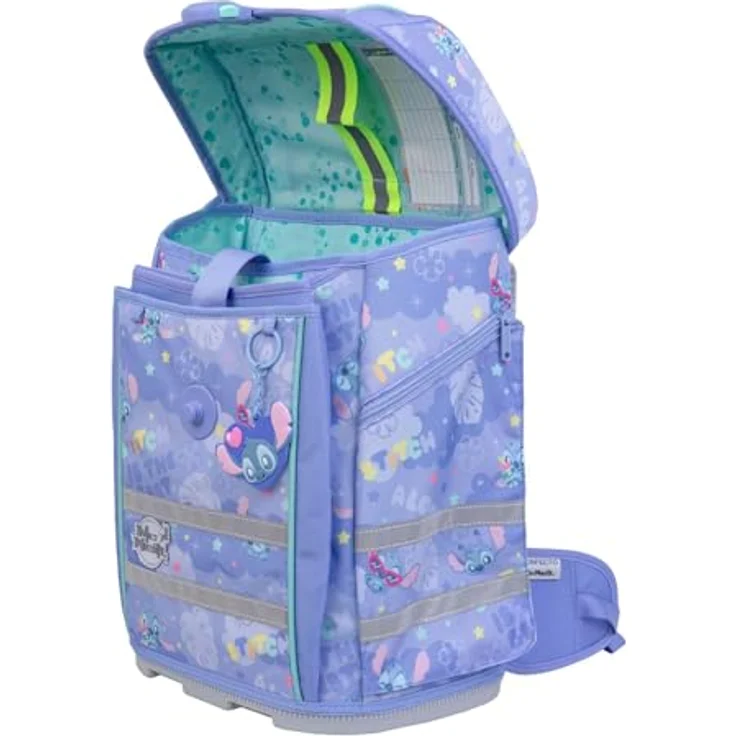 McNeill Schulranzen-Set PERFECTO 5tlg. Disney, geräumig, wasserabweisend, mit ergonomischem Rückensystem und reflektierenden Elementen, Motive von Disney – Bild 5