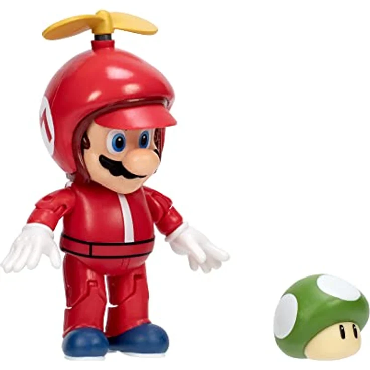 JAKKS PACIFIC Super Mario Elicottero Personaggio, Sammelfigur mit 16,5 cm Höhe, Spielzeug für Sammler – Bild 3