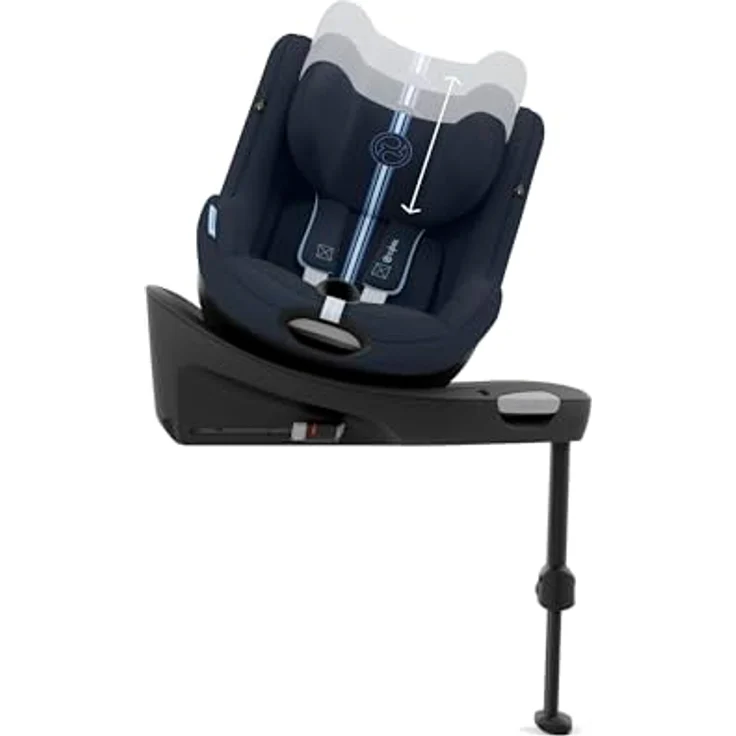 Cybex Sirona G I-Size Plus, Reboard Kindersitz für Kinder ab 61 cm bis 105 cm, Ocean Blue – Bild 7