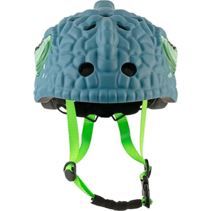Crazy Safety Kinder Fahrradhelm | Leichter und Verstellbarer 3D Tierhelm 49-55 cm (Chamäleon Blau) – Bild 2