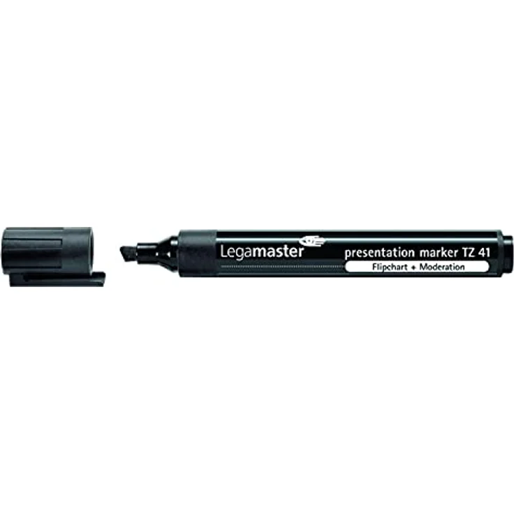 Legamaster 7-155001 Presentation Marker TZ 41, Keilspitze, Strichbreite 2-5 mm, schwarz – Bild 1