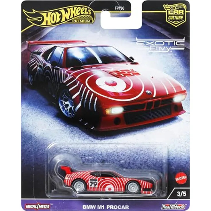 Hot Wheels BMW M1 Procar HKC79, 1:64 Die-Cast Fahrzeug aus der Car Culture Circuit Legends Kollektion
