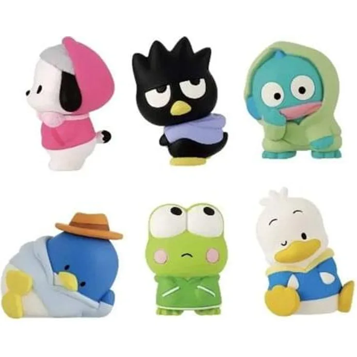 Takara Tomy Sanrio Twinchees Minifiguren Hapidanbui Hoodie, Blindpack-Produkt mit 5 cm Display, 24er Set